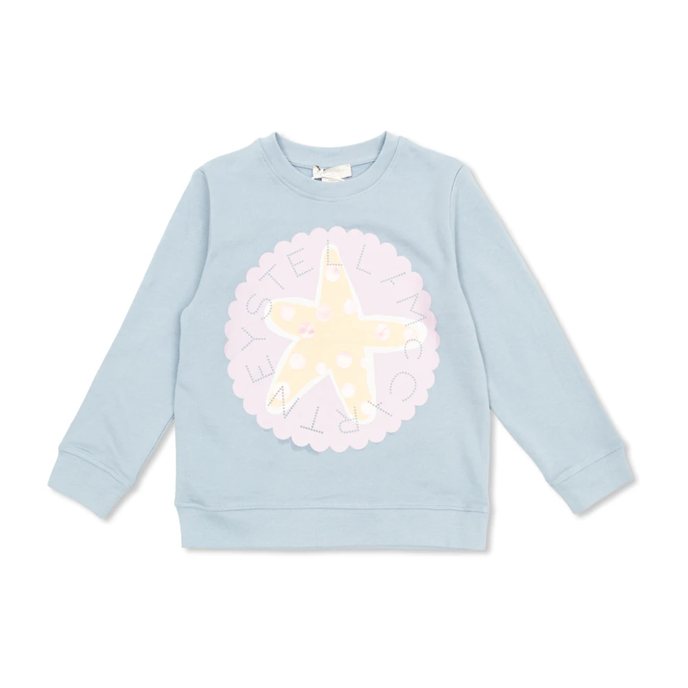 Stella Mccartney Unisex Kids Blue Sweatshirt With Print - Kids Sweatshirts - 10 Y - Kids