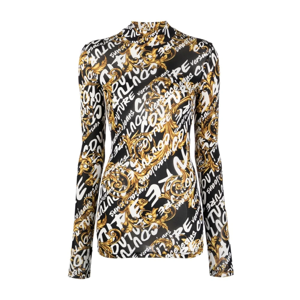 Versace Jeans Couture Borstel Couture Multicolor Sweater Multicolor Dames