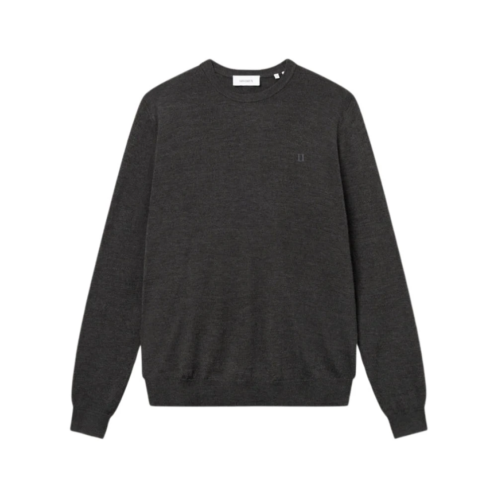 Les Deux Merino Wol Crewneck Trui Brown Heren