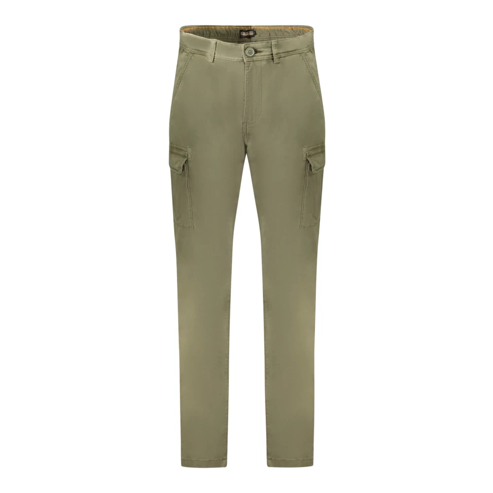 Napapijri Men's Green Trousers - Straight Trousers - W34 - Trousers