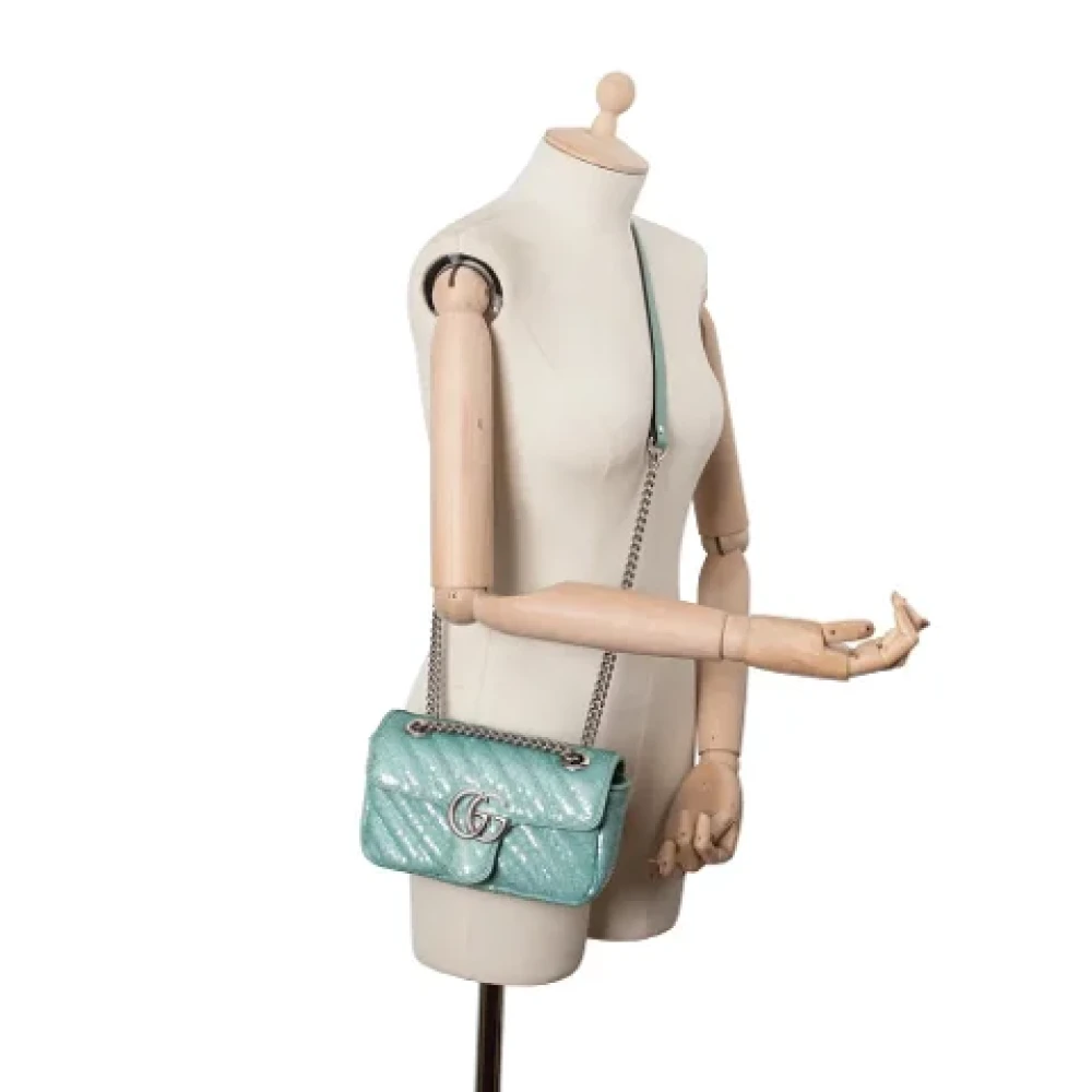 Gucci Vintage Pre-owned Fabric gucci-bags Blue Dames