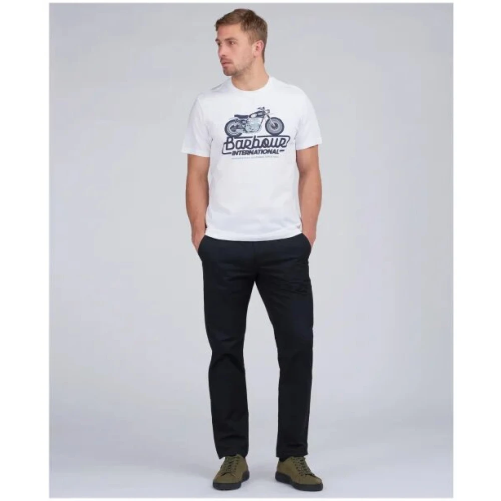 Barbour Modern Reflex T-Shirt White Heren