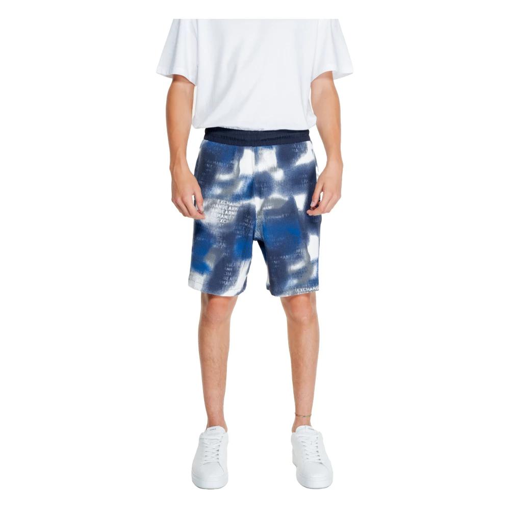 Armani Exchange Herr Blå Bermuda Shorts Vår/Sommar Kollektion