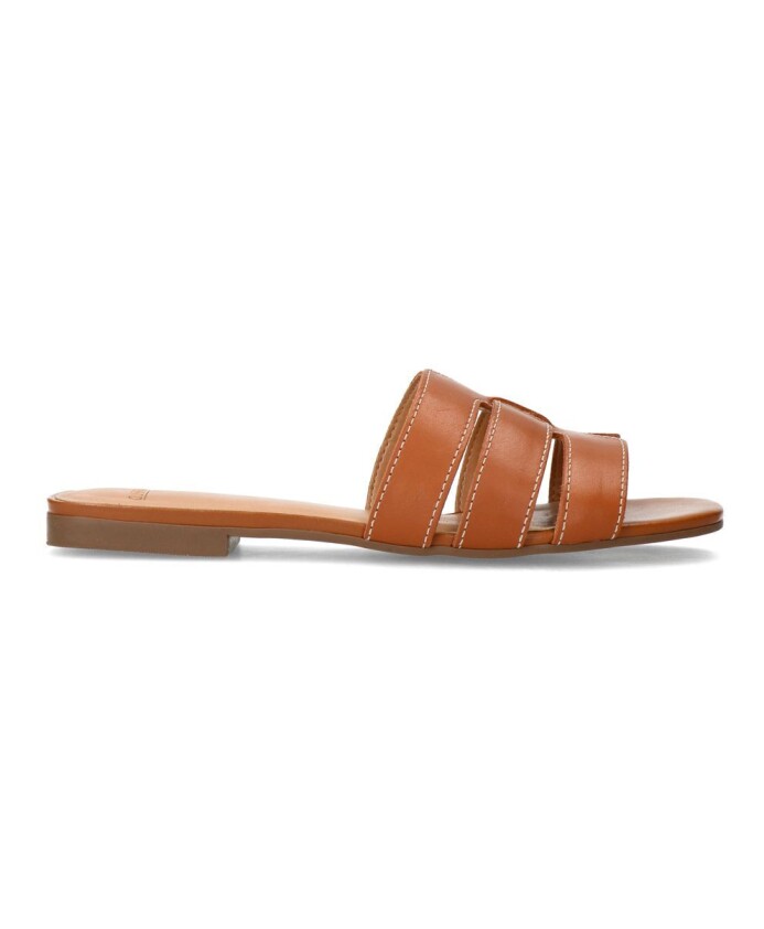 cognac-leren-sandalen