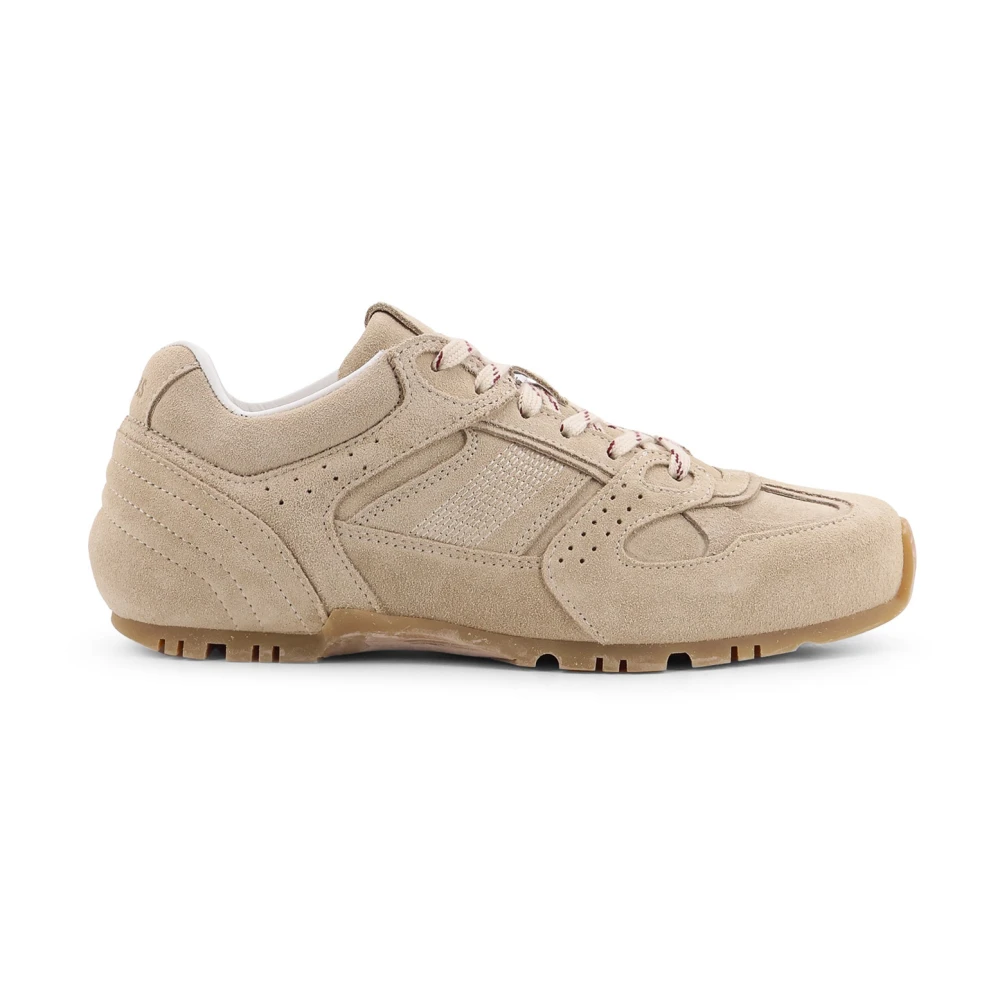Alohas Stijlvolle Sneakers met Suède Details Dames Schoenen Beige