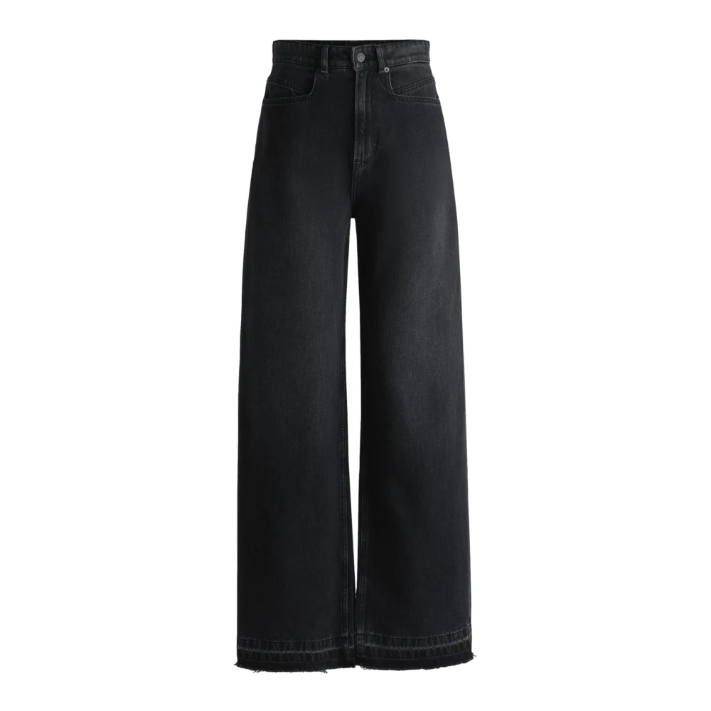Hugo - Jeans > Wide Jeans - Black - Hugo - Modalova