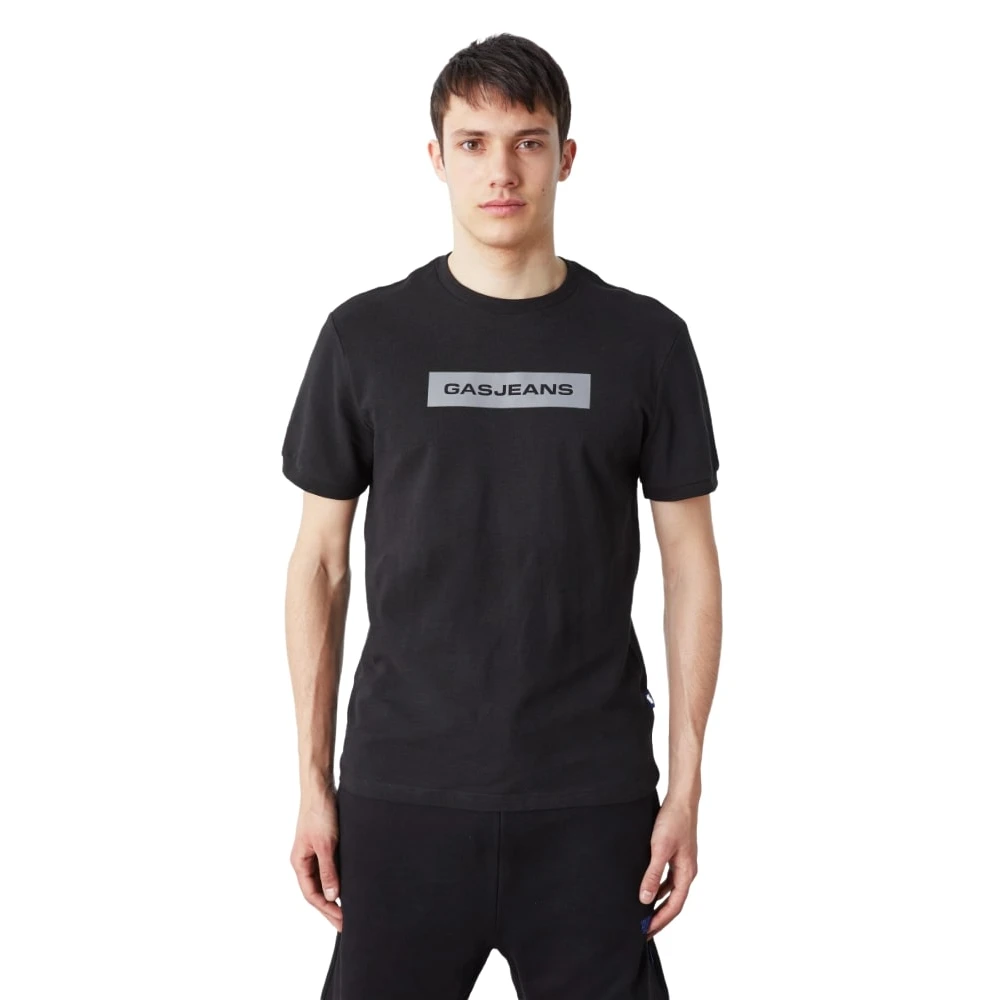 GAS Korte Mouw T-shirt Black Heren