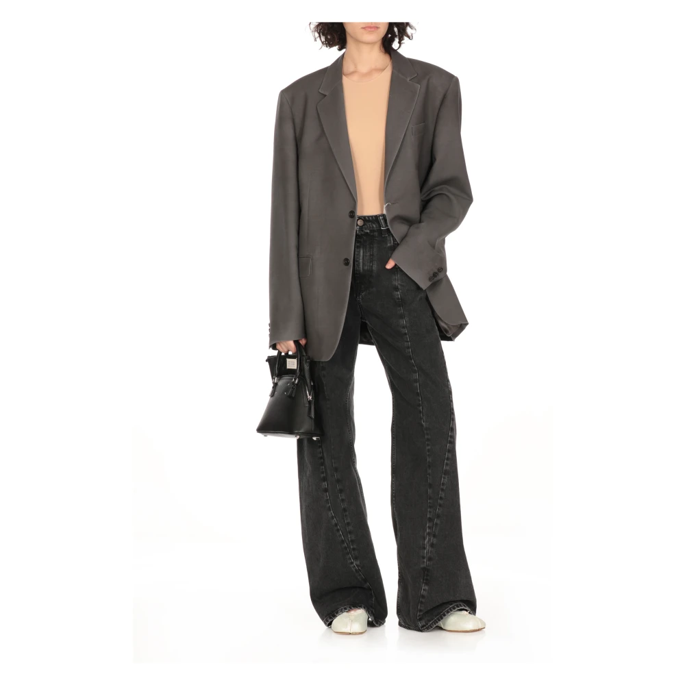 Maison Margiela Zwarte katoenen jeans met vijf zakken Black Dames