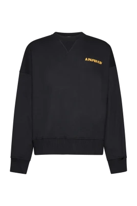 Logo-print bomulls sweatshirt i