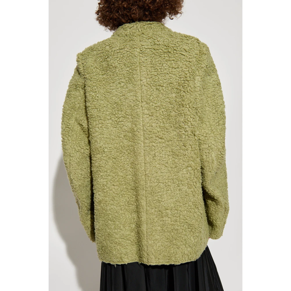 MM6 Maison Margiela Jas met logo Green Dames