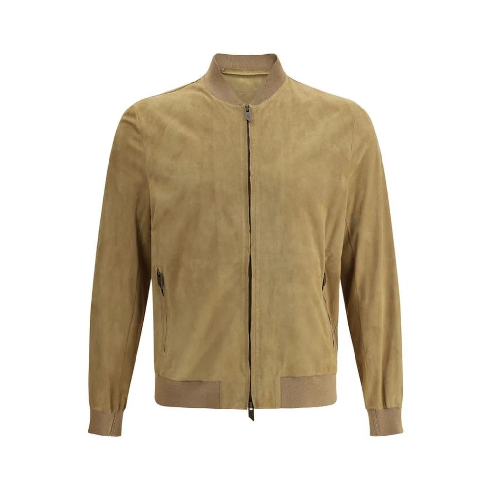 Salvatore Santoro Beige Bomberjack Beige Heren