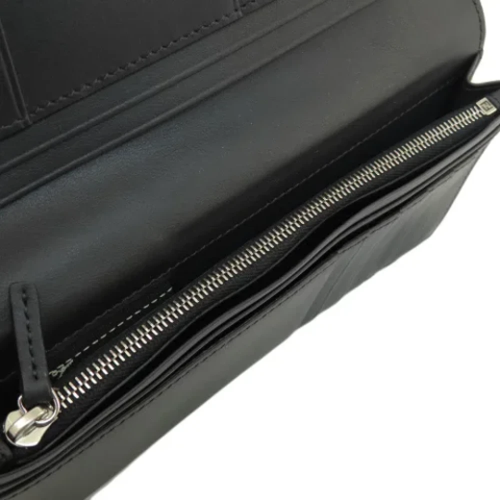 Fendi Vintage Pre-owned Leather wallets Black Dames