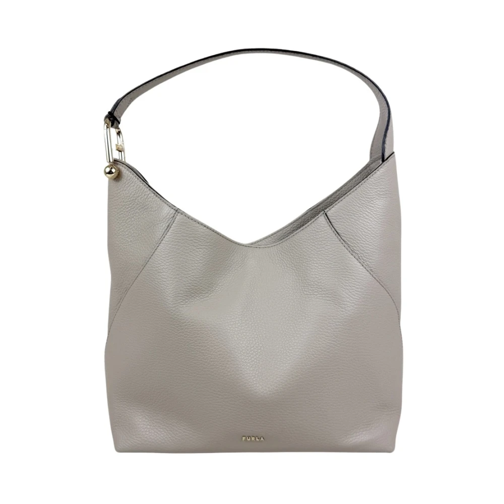 Furla Women's Beige Lara M Hobo - Shoulder Bags - One Size - Bags