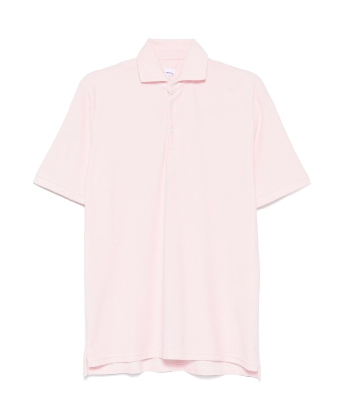 polo-rose-poudre-a-manches-courtes