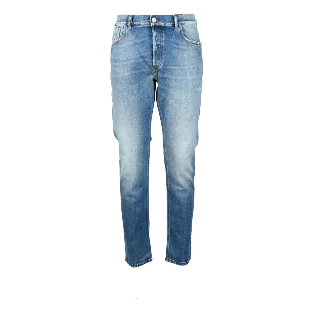 Diesel Casual Denim Jeans met Canapa Mix Blue Heren