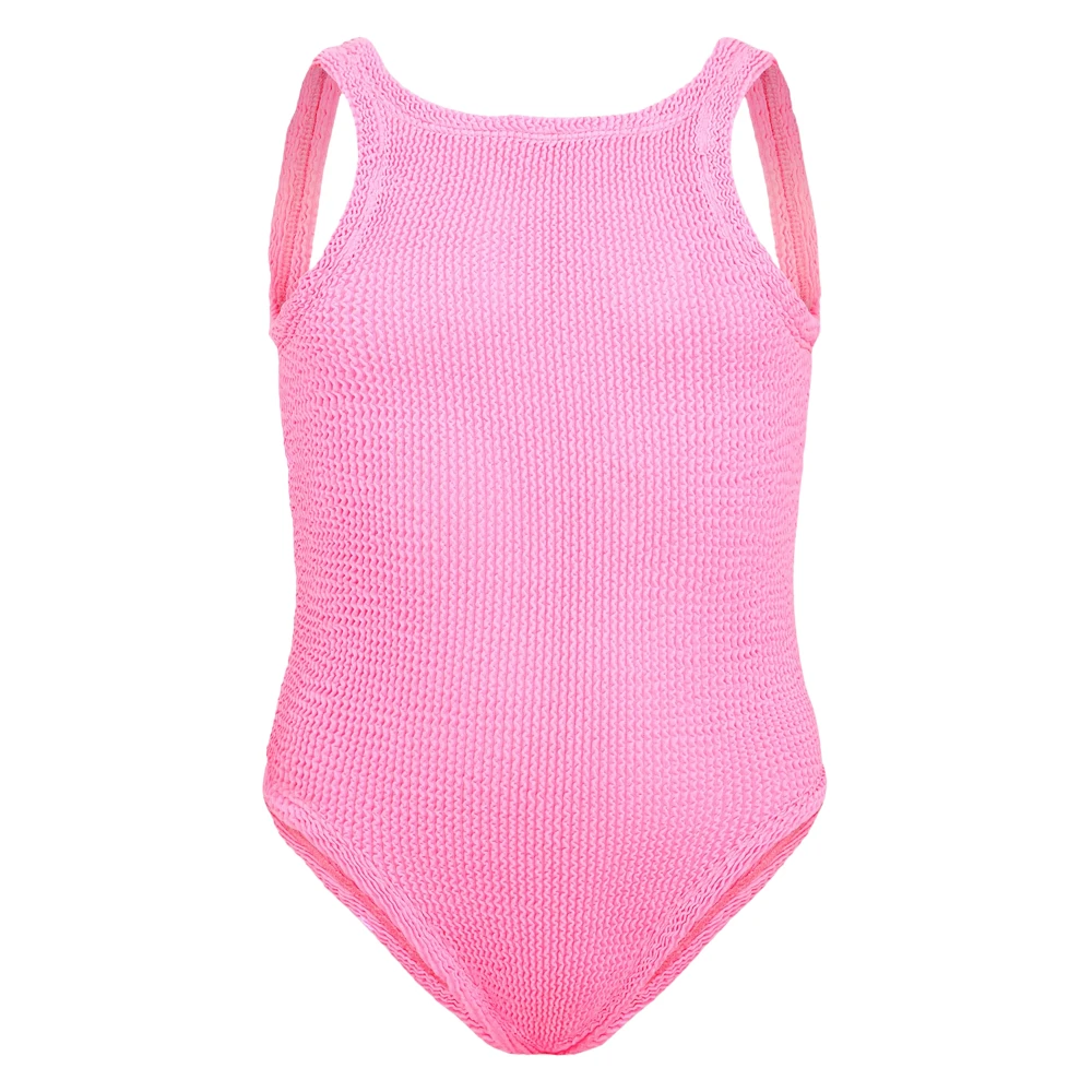 Hunza G Girls Pink Classic Swimsuit - Kids Swimsuits - 3 Y - Kids
