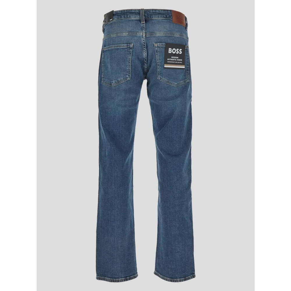 Hugo Boss Slim Jeans van katoen Blue Heren