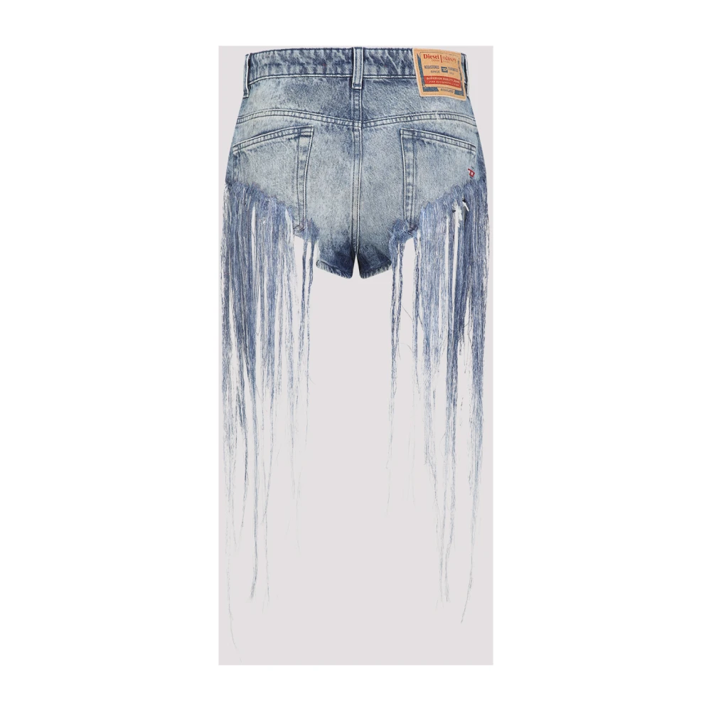Diesel Casual Denim Shorts voor Mannen Blue Dames