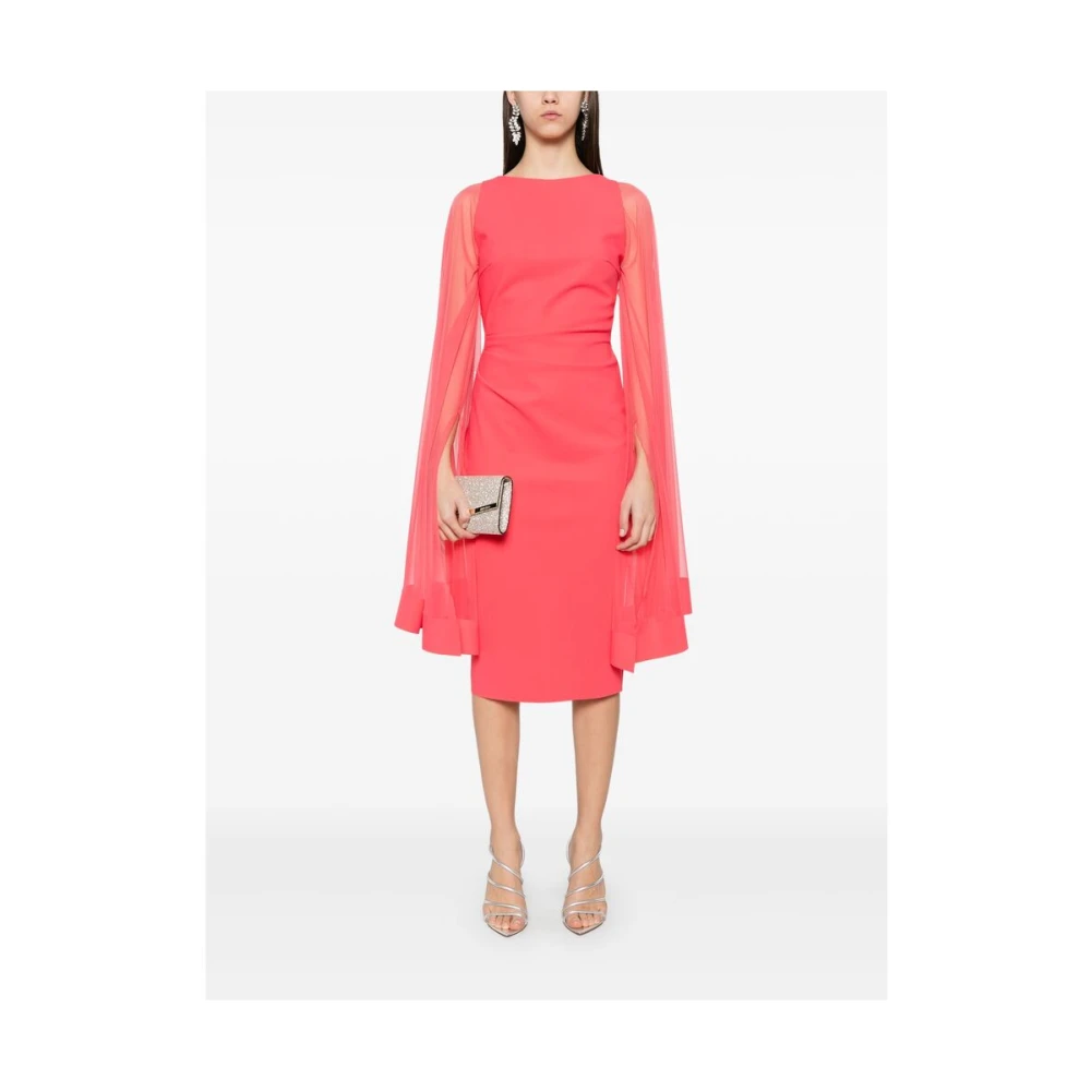 Chiara Boni Koraalroze Gedrapeerd Mouw Jurk Pink Dames