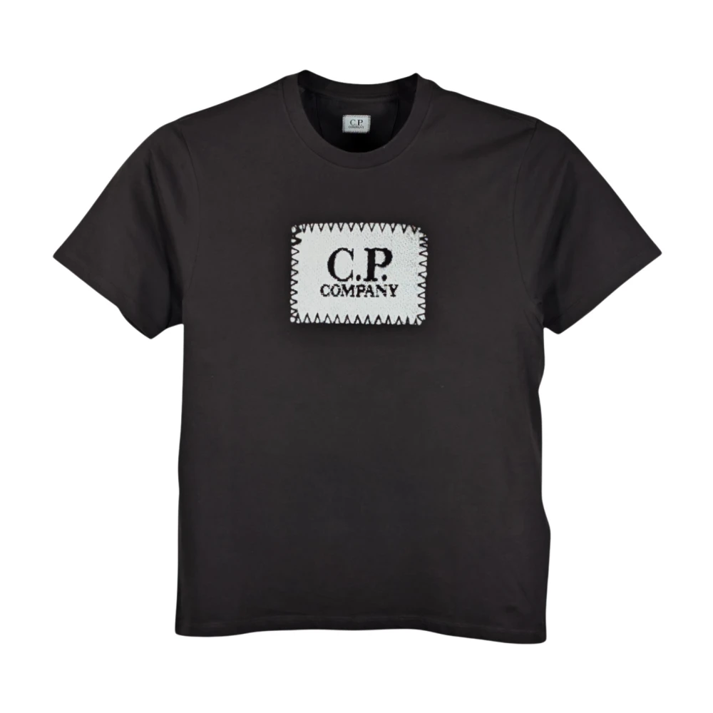 C.p. Company Men's Black T-Shirts, 2XL, Short Sleeve T-Shirt
