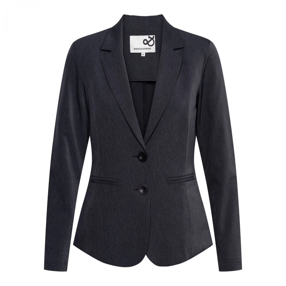 &Co Woman Blazer Heren Bruin Blue Dames