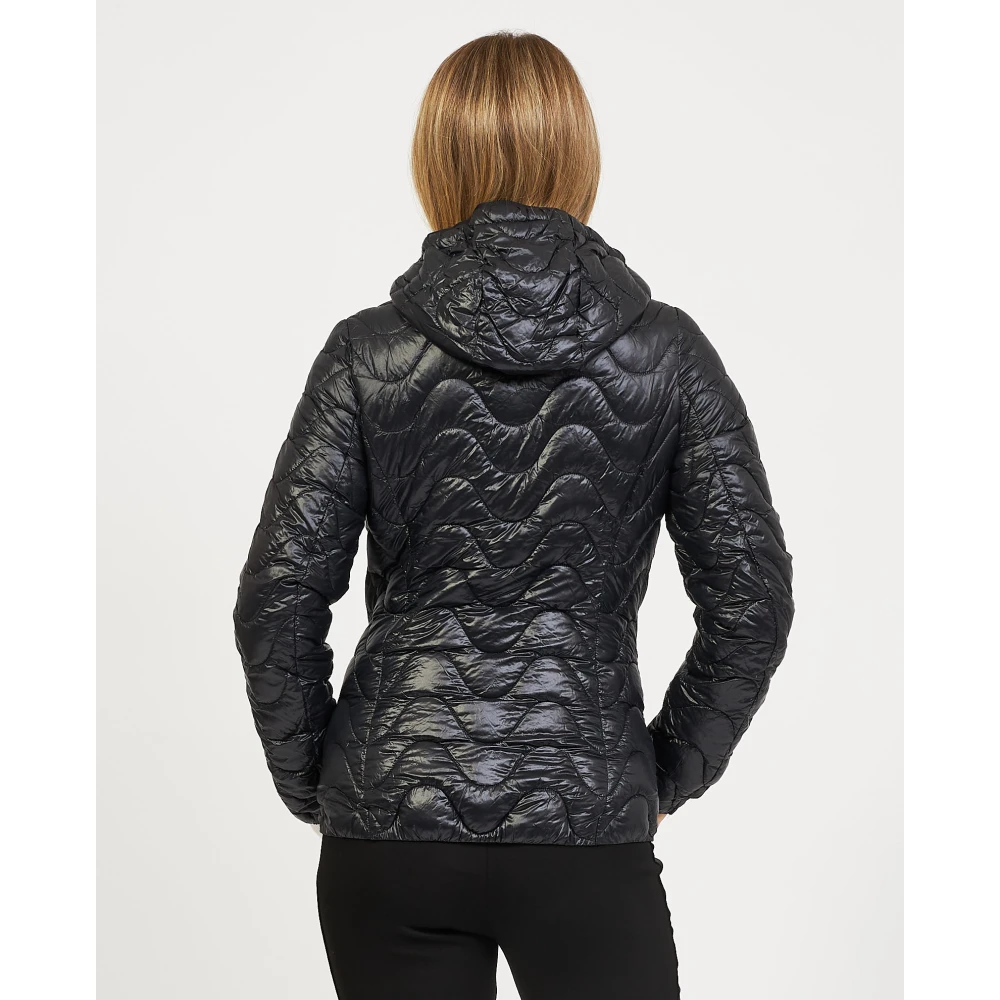 K-way Lily Korte Jas Zwart Black Dames
