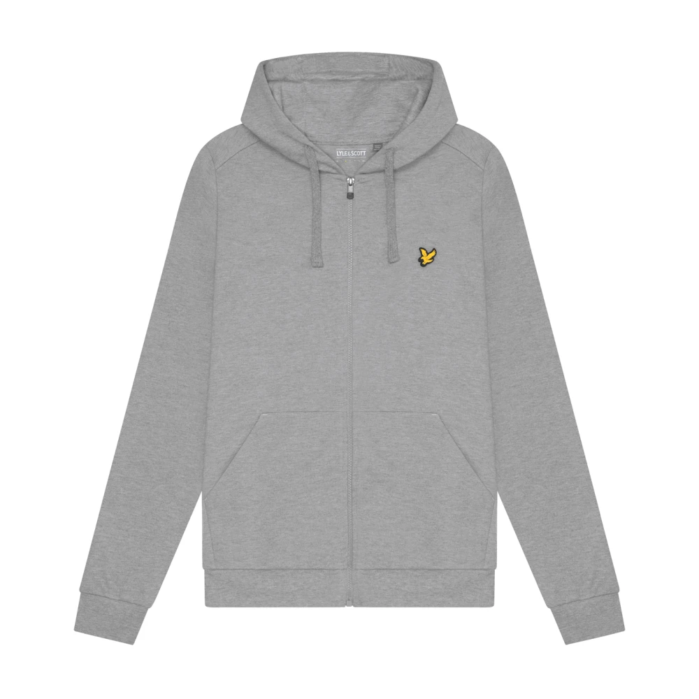 Lyle & Scott Fleece Hoodie Met Volledige Rits Gray Heren