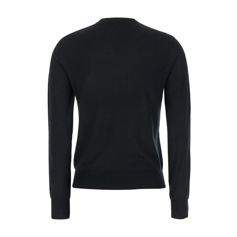 Theory Zwarte Merino Lange Mouw Sweater Black Dames