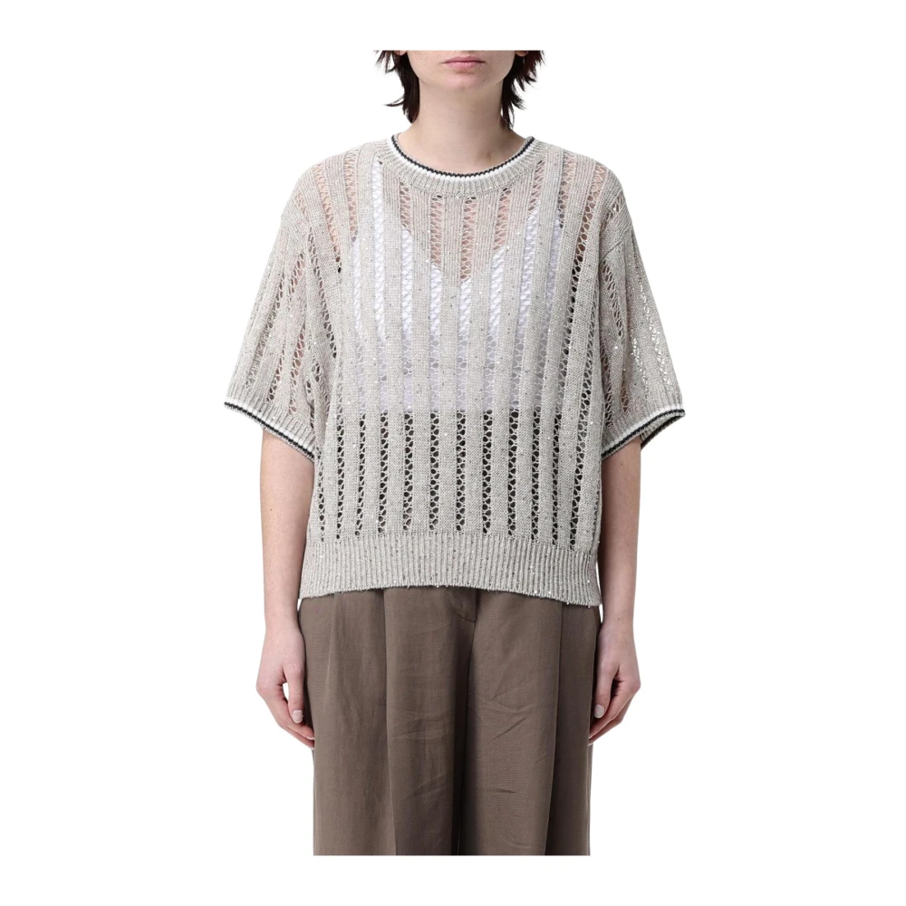 Knitwear > Round-neck Knitwear - - Brunello Cucinelli - Modalova