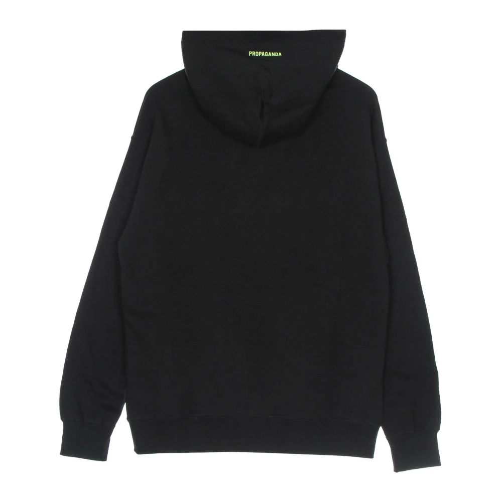 Propaganda Zwarte hoodie met slanglogo Black Heren