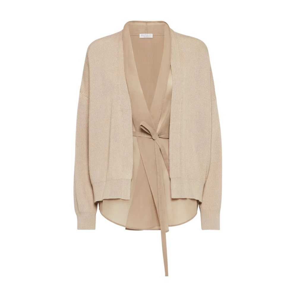 BRUNELLO CUCINELLI Luxe Biscuit Gebreide Kleding Ss25 Beige Dames
