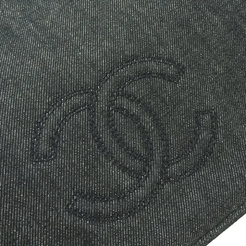 Chanel Vintage Pre-owned Denim handbags Black Dames