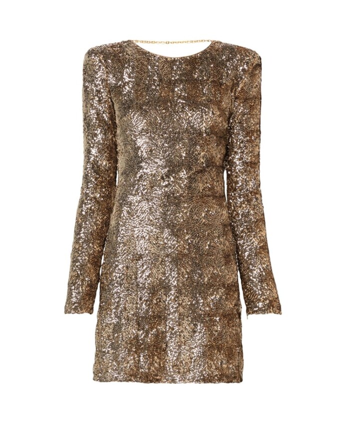 robe-ornee-de-sequins-camel-marron