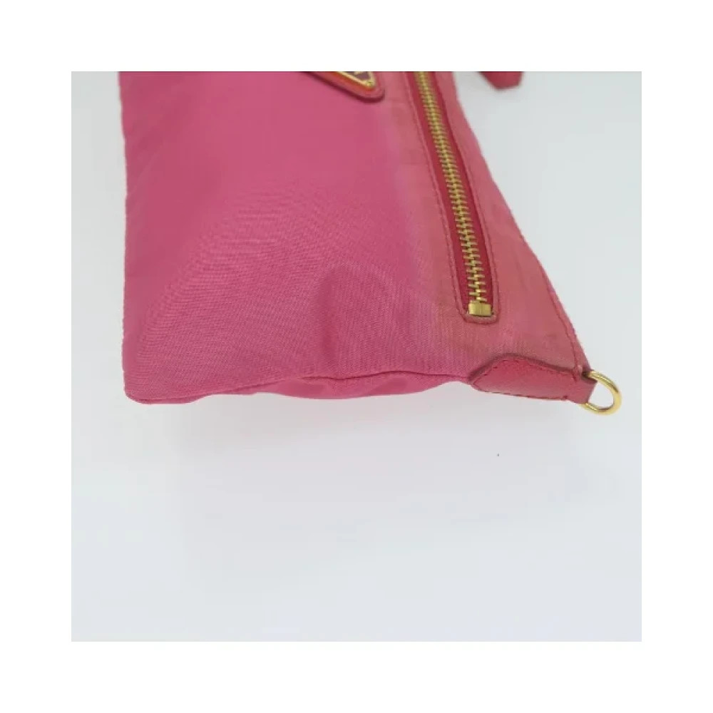 Prada Vintage Pre-owned Nylon prada-bags Pink Dames