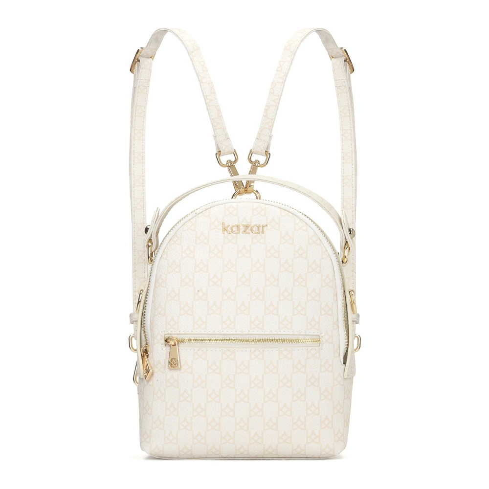 Kazar Dames wit en beige rugzak 2-in-1 White Dames