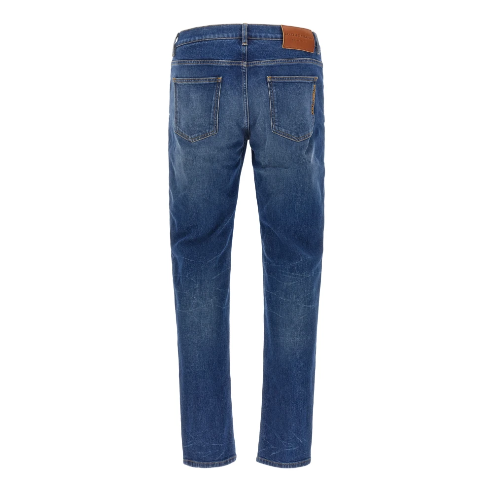 Dolce & Gabbana Blue Jeans, Male, M, Slim Tapered Jeans