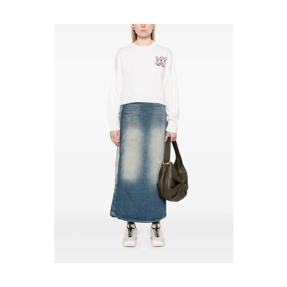 Amiri Beige Crew Neck Sweater Beige Dames