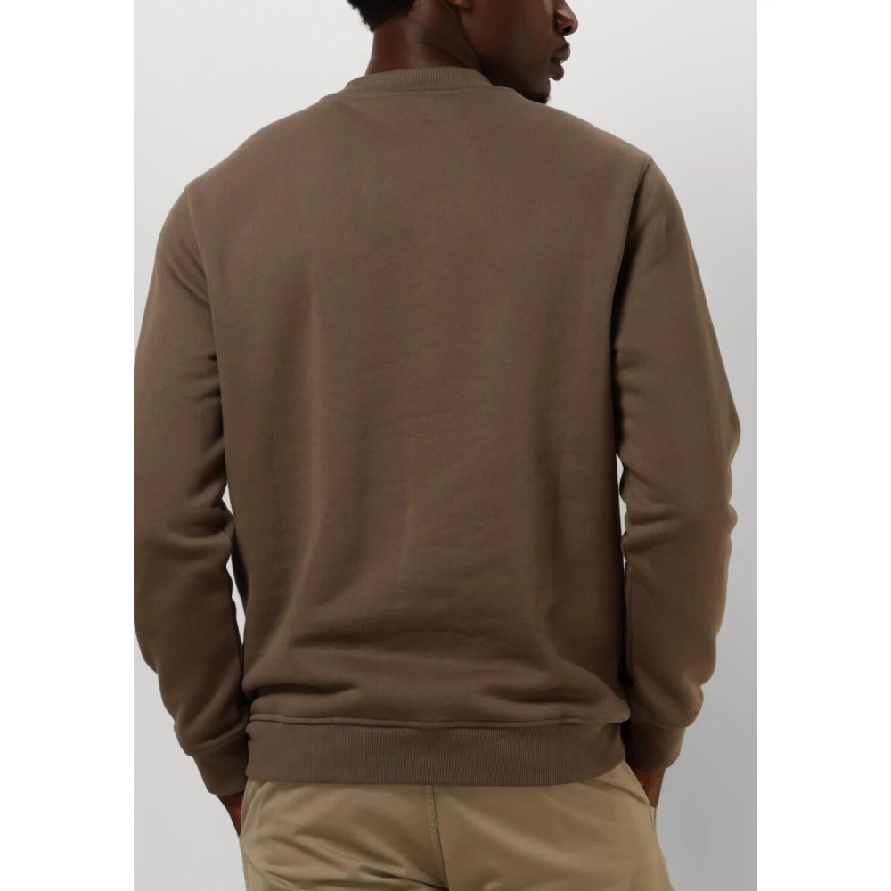 Genti Bruine Sweater voor Mannen Moderne Stijl Brown Heren