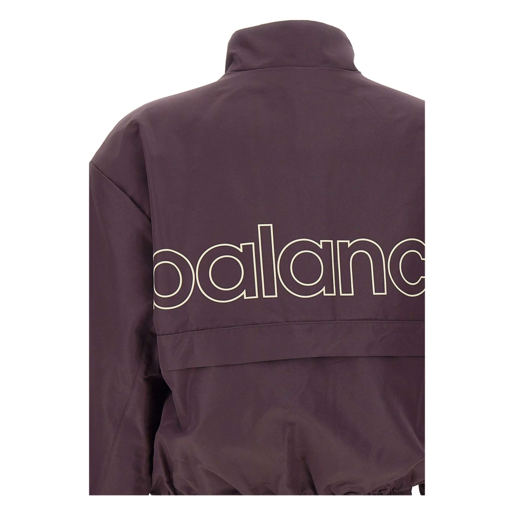 New Balance Gekleurde grafische geweven jas Purple Dames