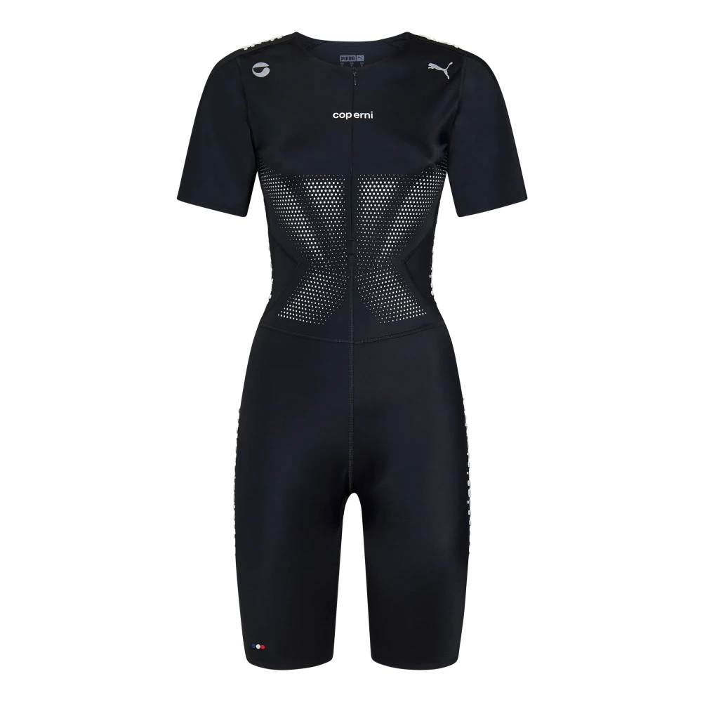 Coperni Zwarte Jurk met Zilveren Details Black Dames
