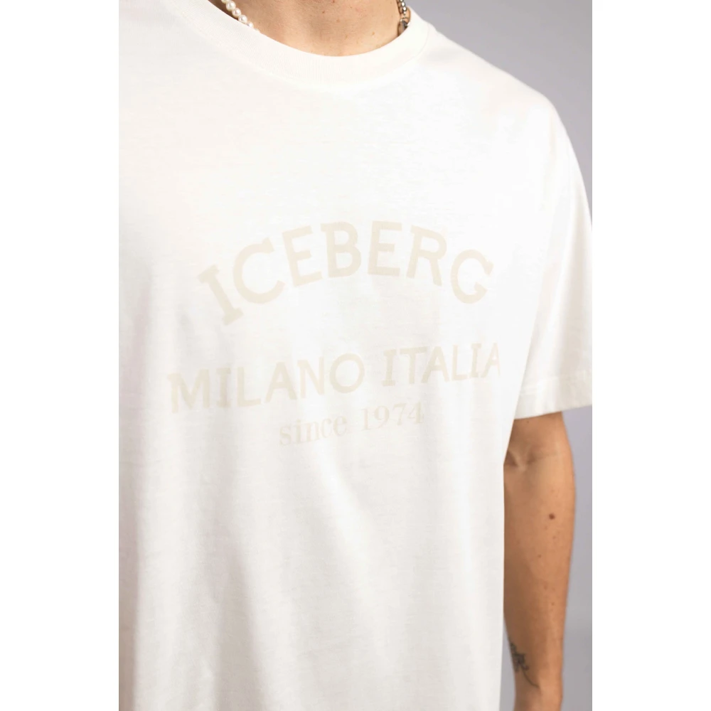 Iceberg 5D Milano Heren T-Shirt Wit White Heren