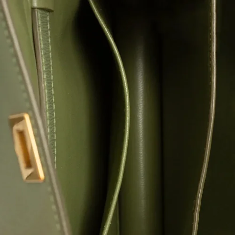 Celine Vintage Pre-owned Leather celine-bags Green Dames
