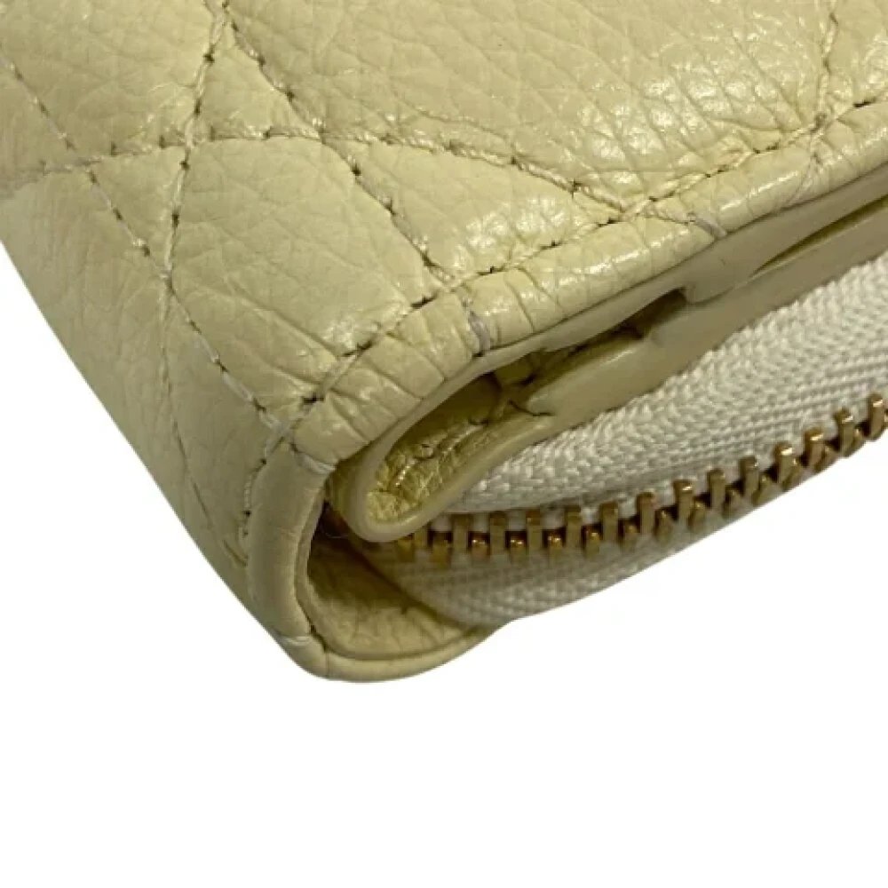 Dior Vintage Pre-owned Leather wallets Yellow Dames
