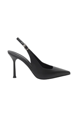 Svarta Slingback Klackskor