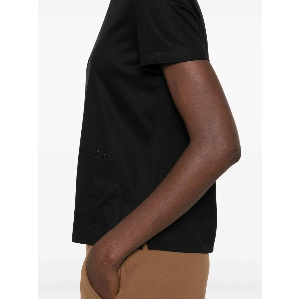 Max Mara Zwarte T-shirt voor vrouwen Elegante stijl Black Dames