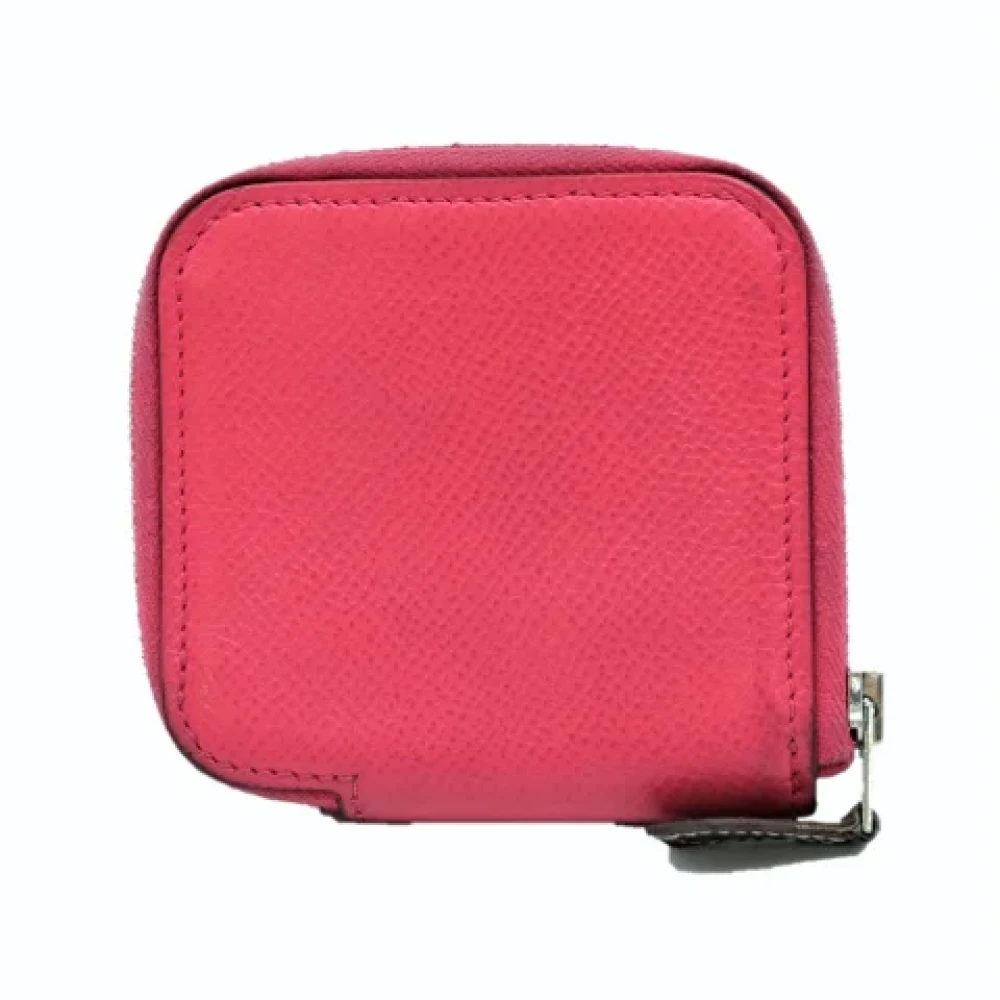 Hermès Vintage Pre-owned Canvas wallets Red Dames