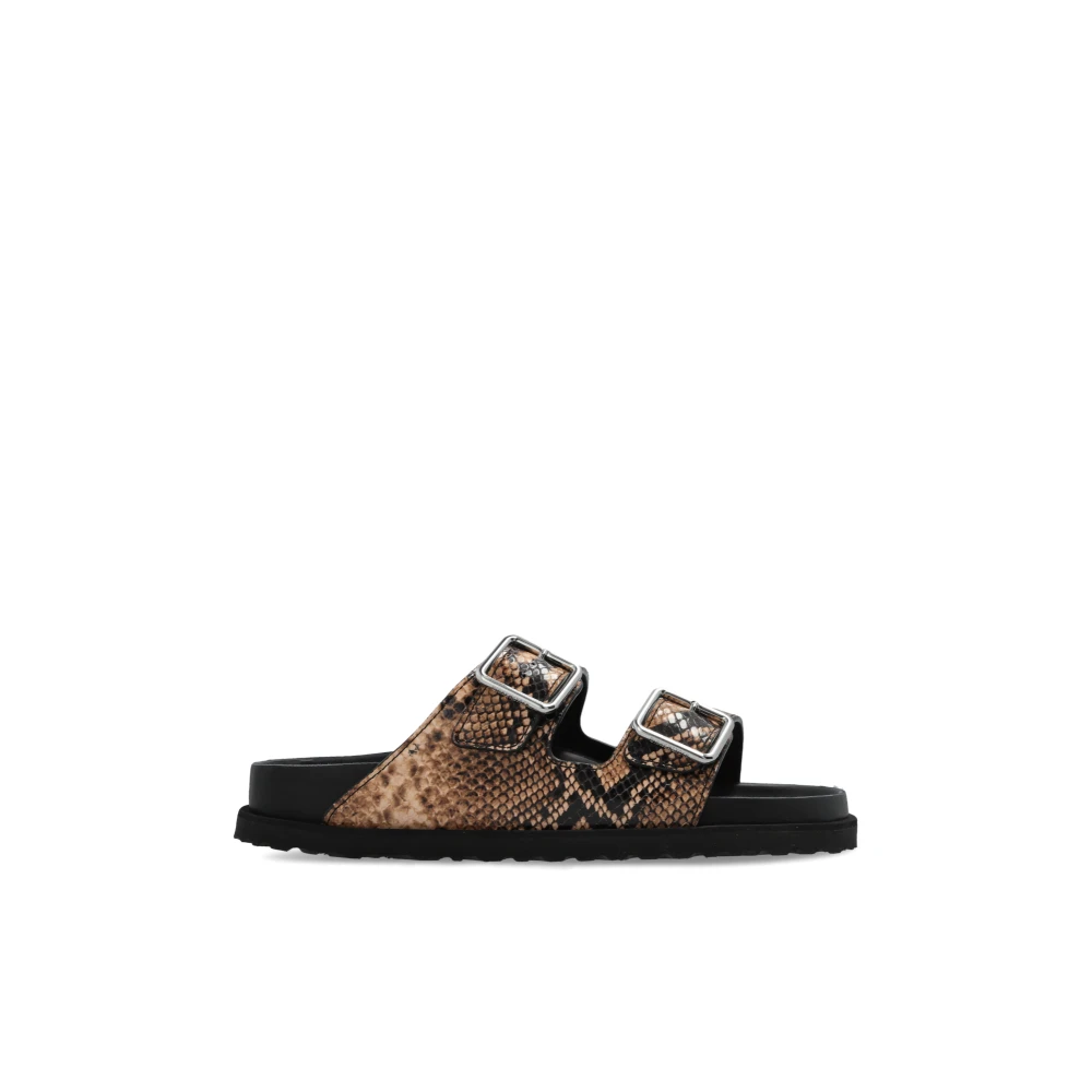 Birkenstock Arizona Fodrade Sandaler Brown, Dam