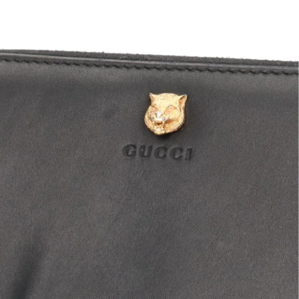 Gucci Vintage Pre-owned Leather wallets Black Heren
