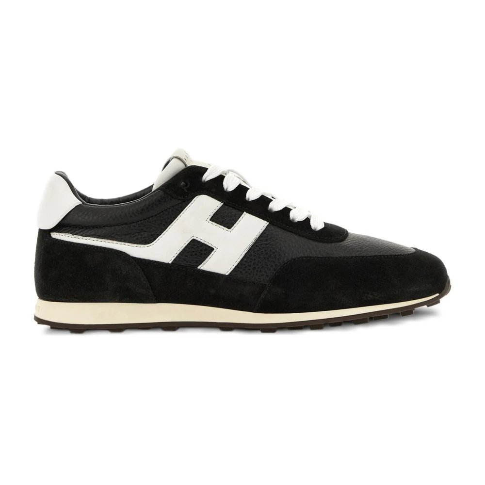 Hogan Men's Black Sneakers, 8 Uk, Interactive Trainers