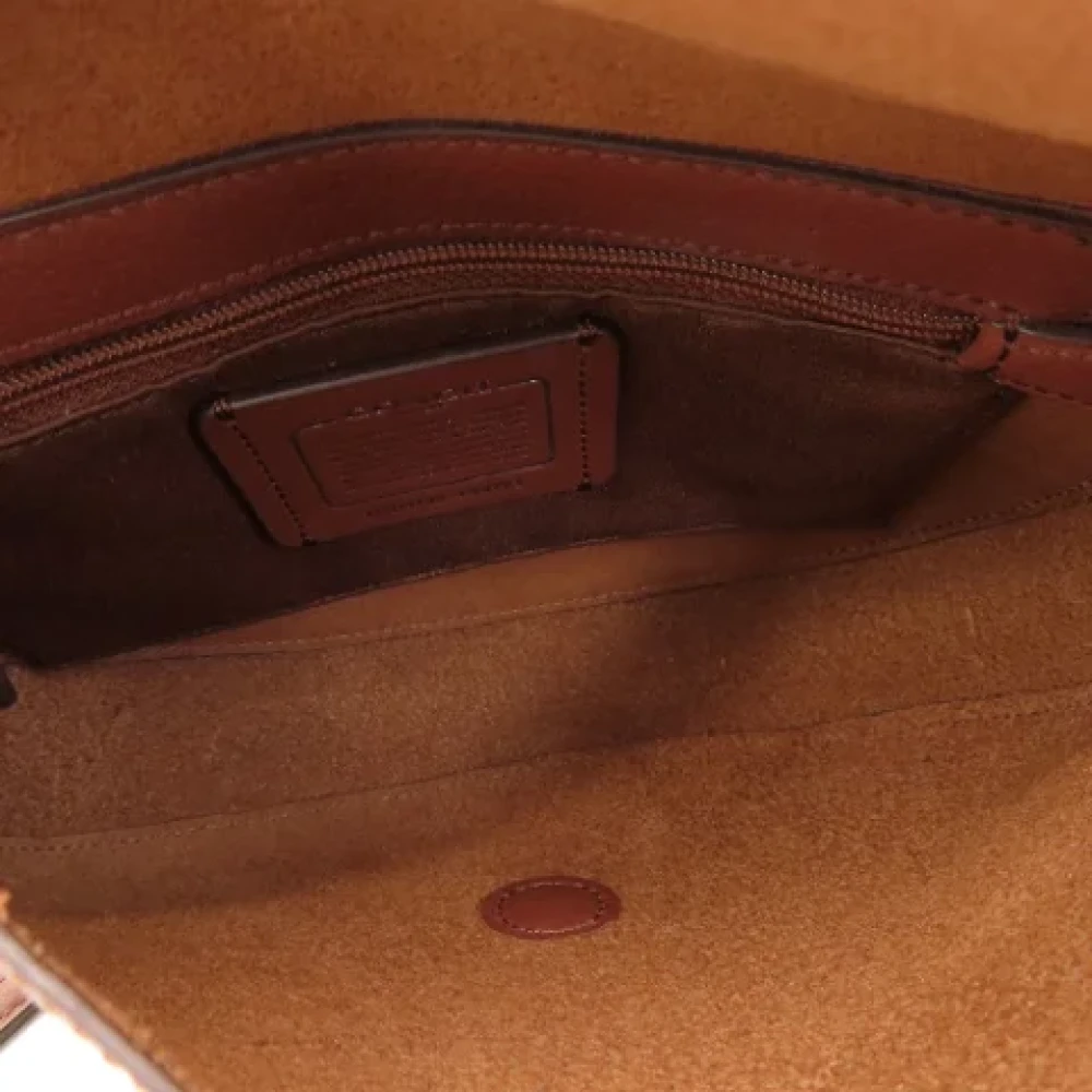 Coach Pre-owned Leather shoulder-bags Brown Dames